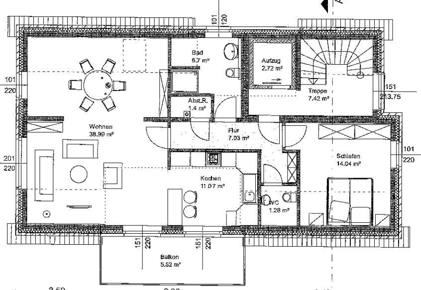 Dachgeschoßwohnung Rheine - 2 Zimmer, 86 m&sup2;, 776&euro; | Angebot:25784526