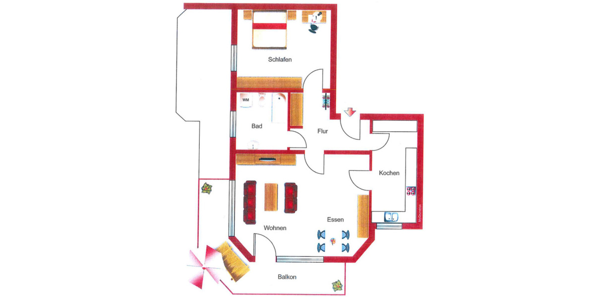 Etagenwohnung Rheine - 2 Zimmer, 82 m&sup2;, 980&euro; | Angebot:25753610