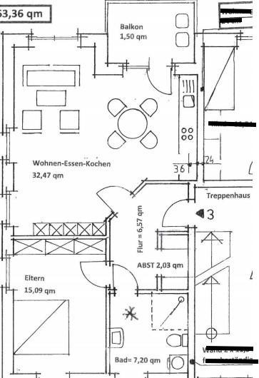 Erdgeschoßwohnung Hopsten - 2 Zimmer, 64 m&sup2;, 434&euro; | Angebot:25960167