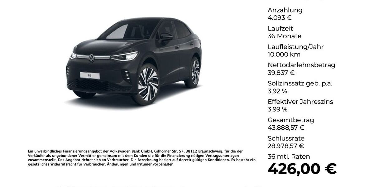 VW ID.5 28.382 km 43.630 &euro; Ibbenbüren 49477