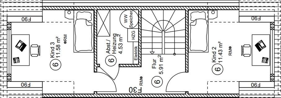 Reihenhaus Ochtrup - 6 Zimmer, 113 m&sup2;, 1.360&euro; | Angebot:27615091