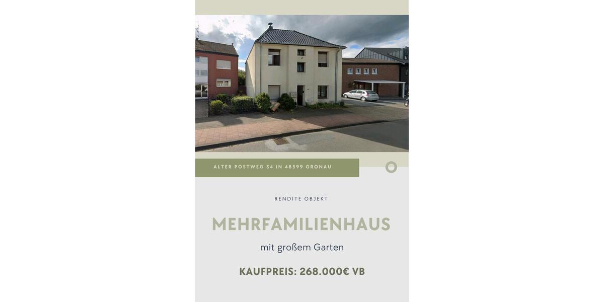 Mehrfamilienhaus, Wohnhaus Gronau (Westfahlen) - 268.000&euro; | Angebot:25947815