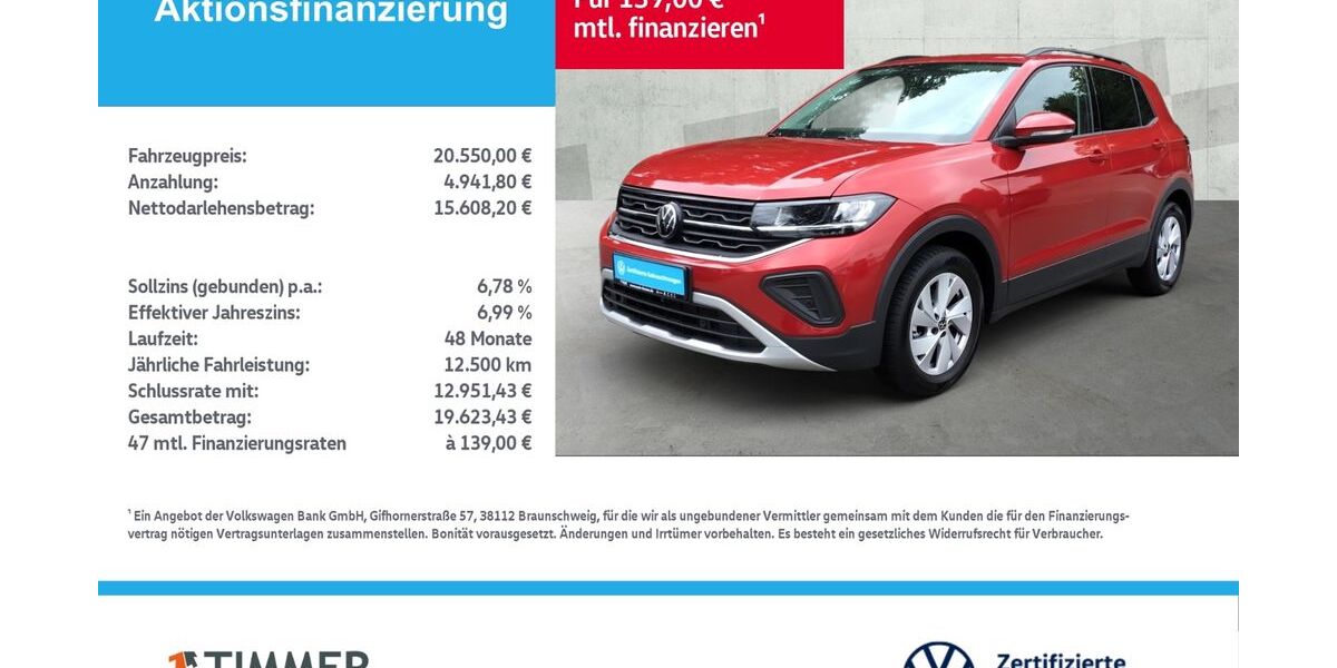 VW T-Cross 19.999 km 20.550 &euro; Lingen 49808