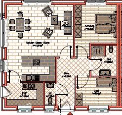 Erdgeschoßwohnung Freren - 3 Zimmer, 95 m&sup2;, 925&euro; | Angebot:26146357