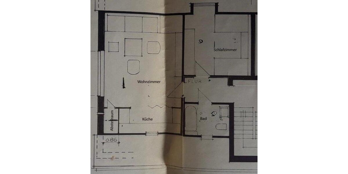 Dachgeschoßwohnung Schüttorf - 1 Zimmer, 50 m&sup2;, 600&euro; | Angebot:26578129