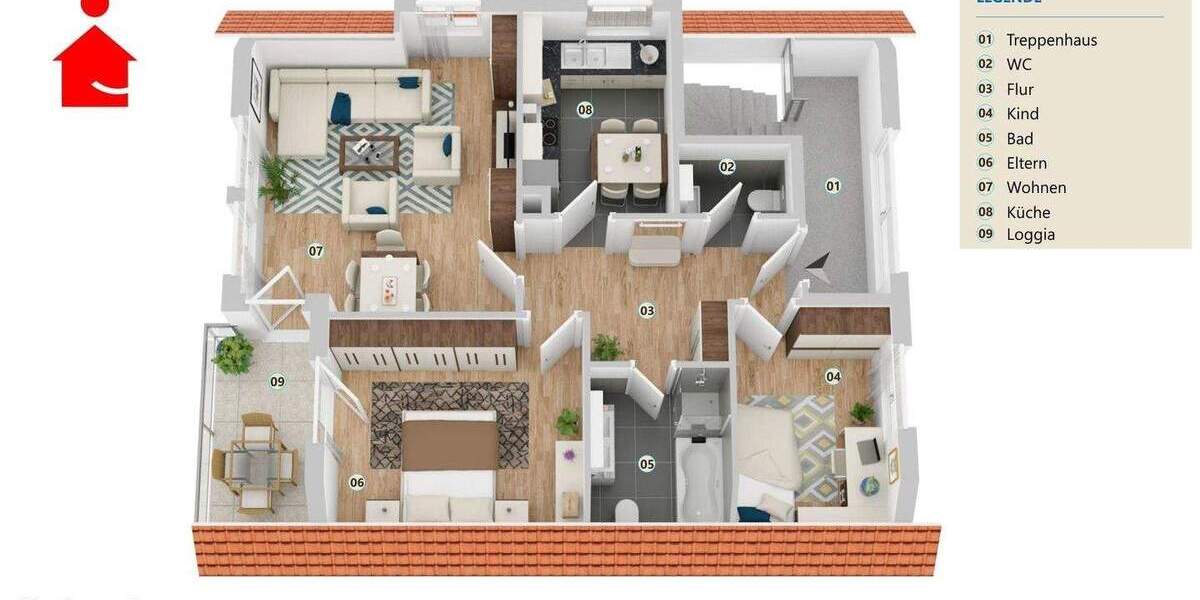 Mehrfamilienhaus, Wohnhaus Ibbenbüren Stadt - 6 Zimmer, 151 m&sup2;, 329.000&euro; | Angebot:25676892