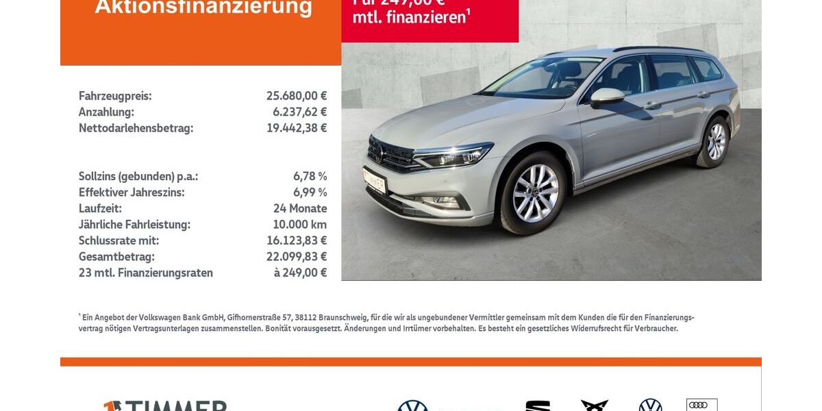 VW Passat Variant 64.855 km 25.680 &euro; Gronau 48599