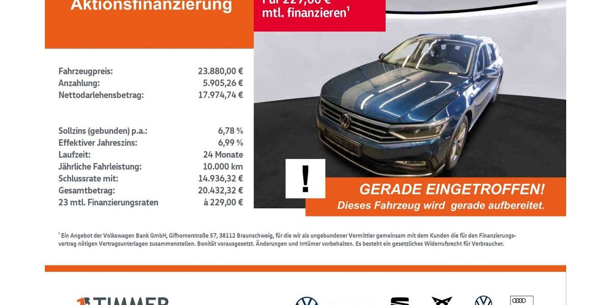 VW Passat Variant 83.367 km 23.880 &euro; Gronau 48599