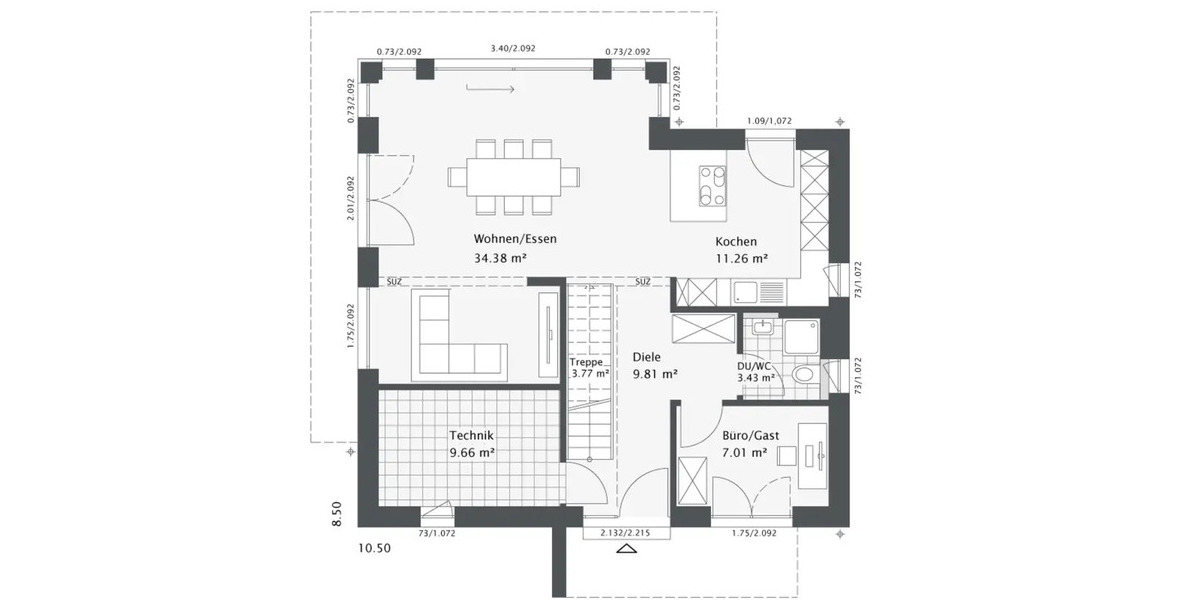 Einfamilienhaus Steinfurt Burgsteinfurt - 5 Zimmer, 148 m&sup2;, 539.600&euro; | Angebot:25772926