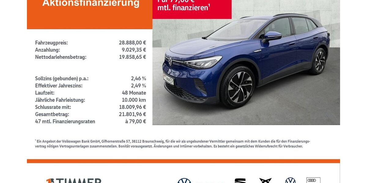 VW ID.4 42.758 km 28.888 &euro; Rheine 48432