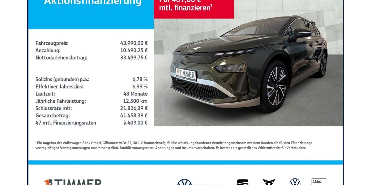 Skoda Enyaq 9.999 km 43.990 &euro; Lingen 49808