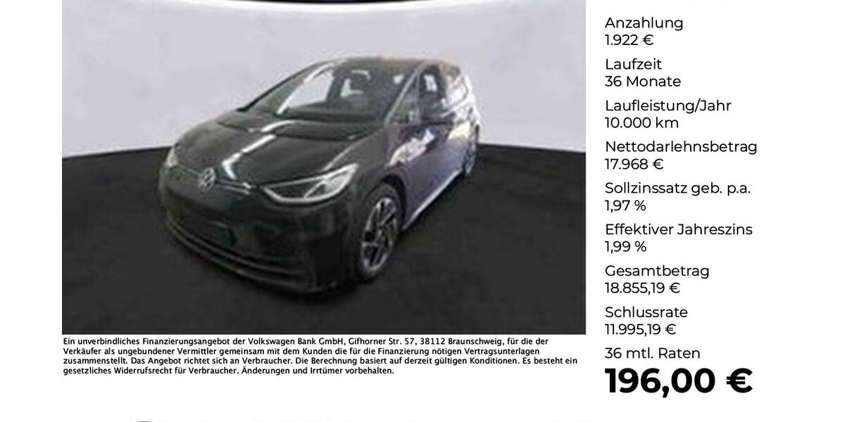 VW ID.3 48.374 km 19.890 &euro; Ibbenbüren 49477