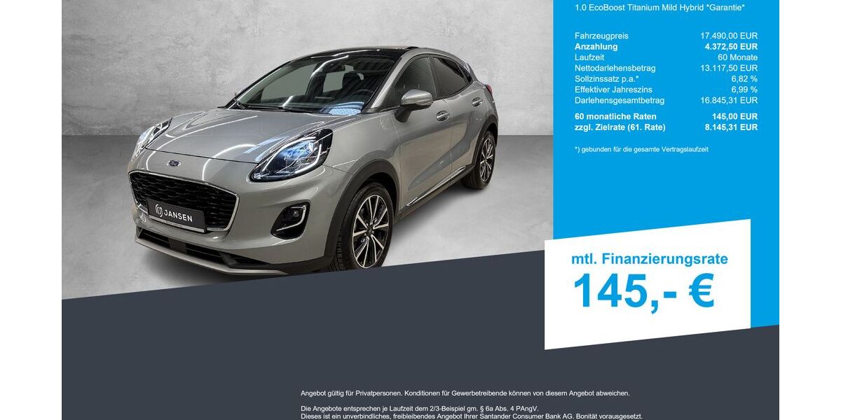 Ford Puma 45.500 km 17.490 &euro; Lingen-Ems 49809