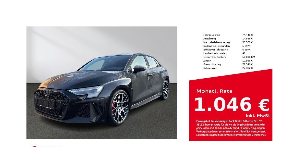 Audi RS3 5.000 km 71.900 &euro; Rheine 48429