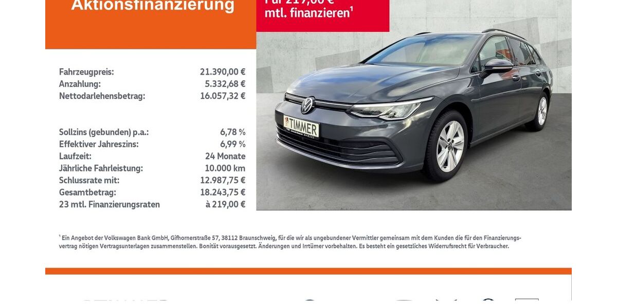 VW Golf 86.737 km 21.390 &euro; Rheine 48432