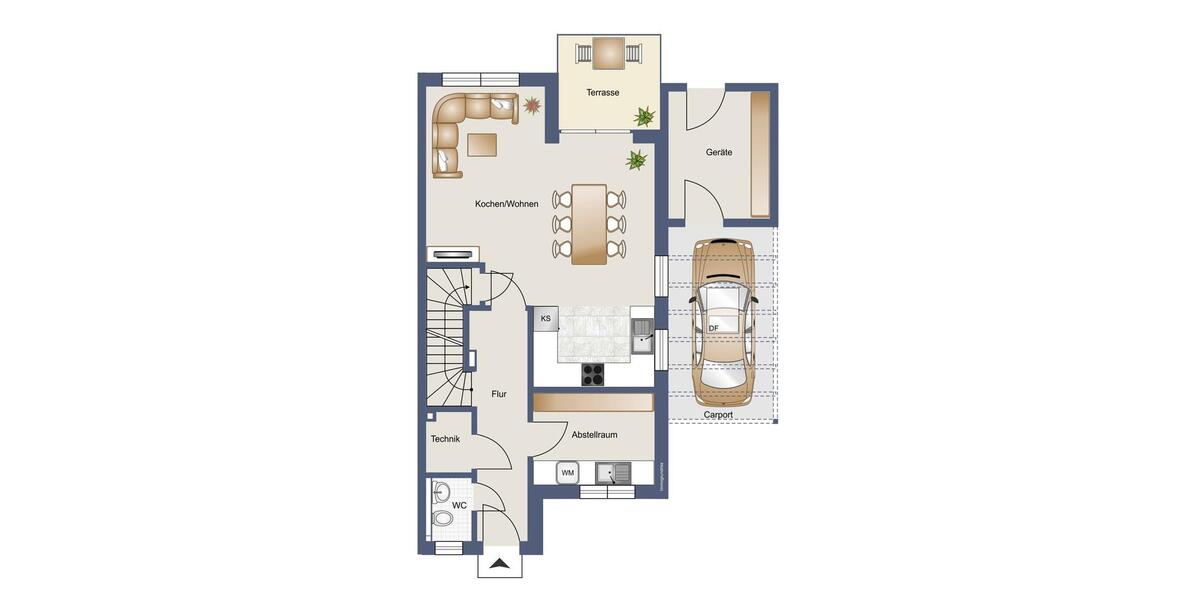 Doppelhaushälfte Emsbüren - 4 Zimmer, 125 m&sup2;, 1.300&euro; | Angebot:26193678