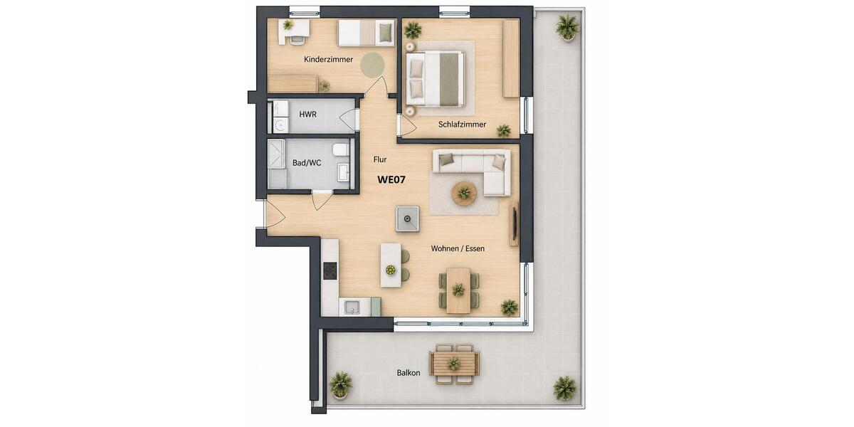Etagenwohnung Steinfurt - 3.5 Zimmer, 88 m&sup2;, 1.230&euro; | Angebot:27570461