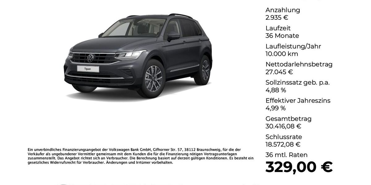VW Tiguan 38.844 km 29.980 &euro; Ibbenbüren 49477