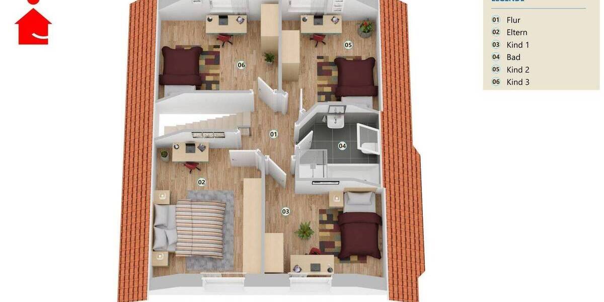 Einfamilienhaus Rheine Mesum - 5 Zimmer, 122 m&sup2;, 429.000&euro; | Angebot:26657345