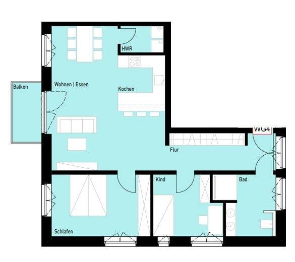 Etagenwohnung Ibbenbüren Stadt - 3 Zimmer, 82 m&sup2;, 1.032&euro; | Angebot:25670060