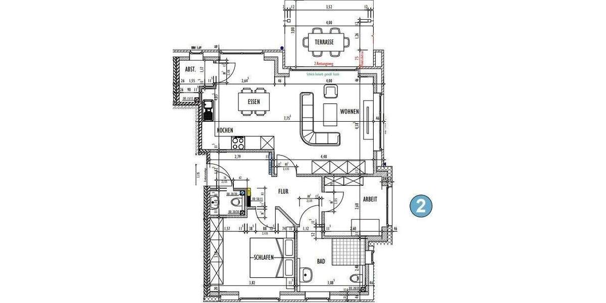 Etagenwohnung Ibbenbüren Stadt - 3 Zimmer, 81 m&sup2;, 1.055&euro; | Angebot:25670037