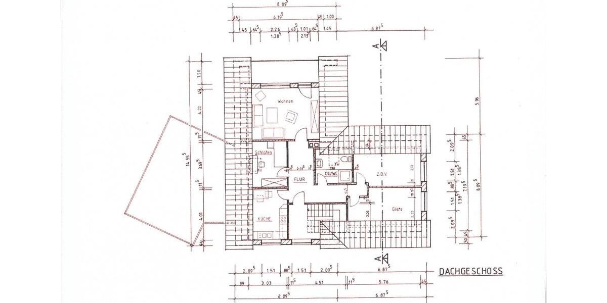 Dachgeschoßwohnung Tecklenburg - 4 Zimmer, 94 m&sup2;, 635&euro; | Angebot:25414876