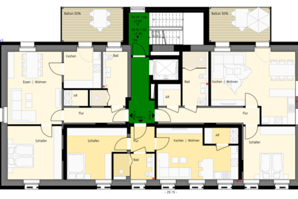 Wohnung Heek - 2 Zimmer, 52 m&sup2;, 660&euro; | Angebot:25281774