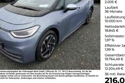 VW ID.3 61.988 km 20.850 &euro; Ibbenbüren 49477