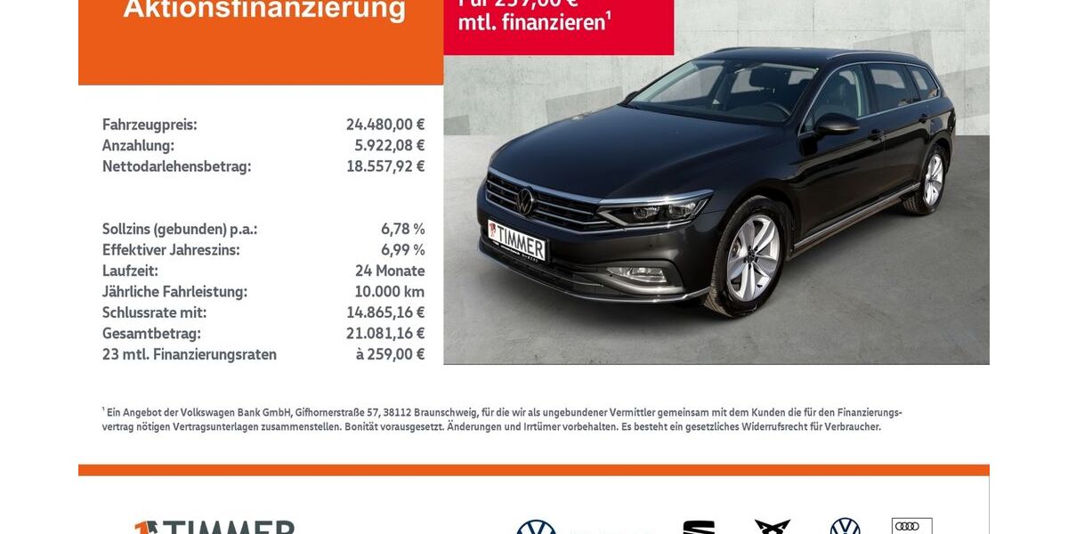 VW Passat Variant 87.934 km 24.480 &euro; Gronau 48599