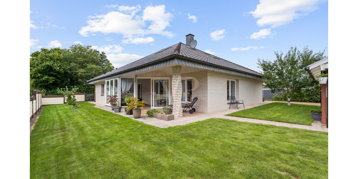 Rarität für Selbstständige! Junge Betriebs- und Wohnimmobilie mit Lagerhalle - Bungalow Mettingen Mettingen | Angebot:22979014