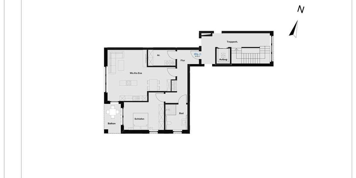 Etagenwohnung Rheine Schotthock - 2 Zimmer, 84 m&sup2;, 397.000&euro; | Angebot:25736041