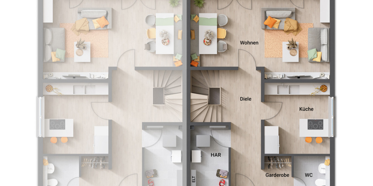 Doppelhaushälfte Greven - 4 Zimmer, 116 m&sup2;, 258.250&euro; | Angebot:25681197