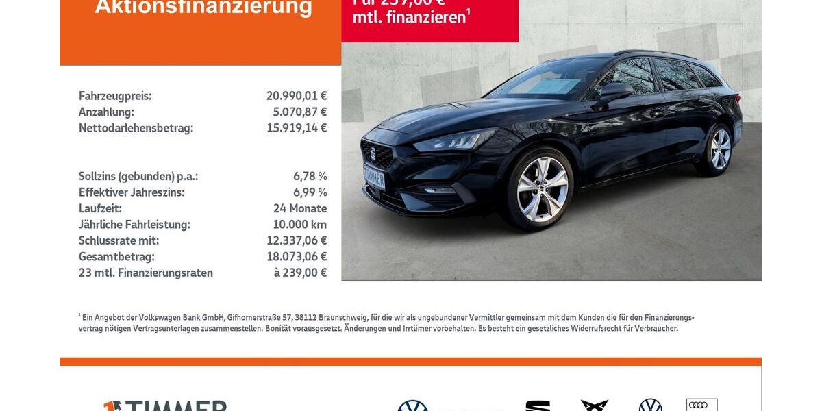 Seat Leon 47.566 km 20.890 &euro; Lingen 49808