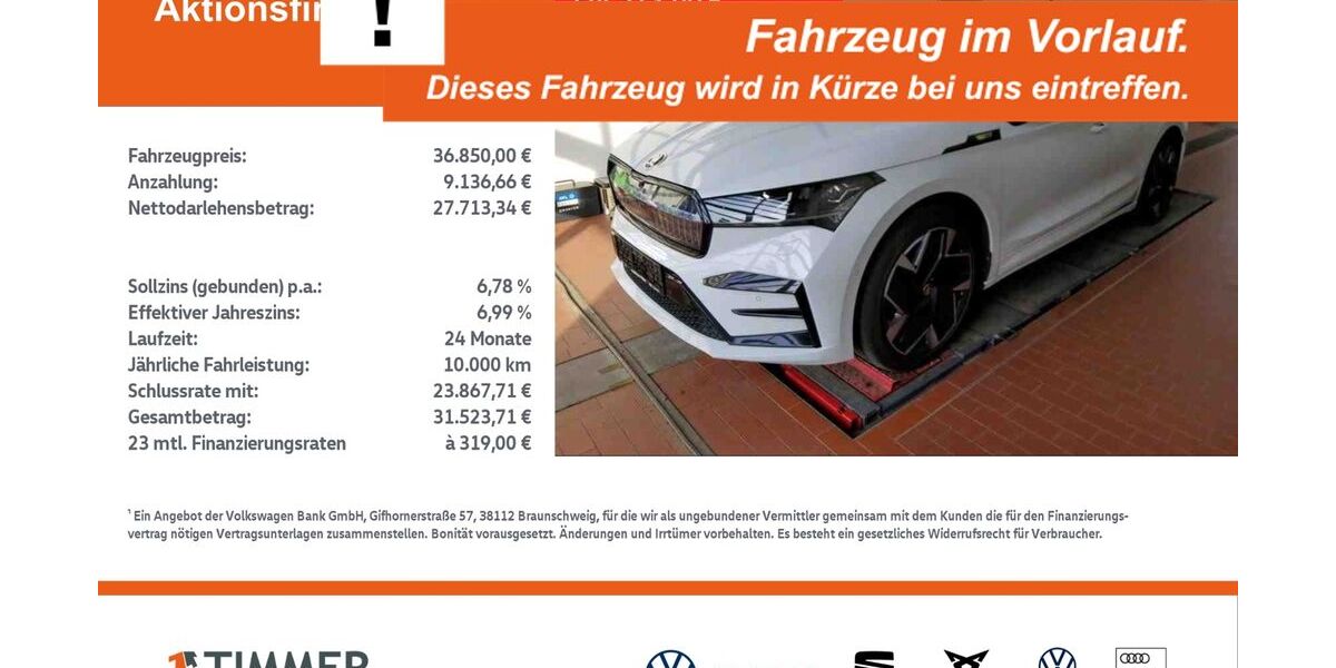 Skoda Enyaq 62.489 km 36.850 &euro; Rheine 48432