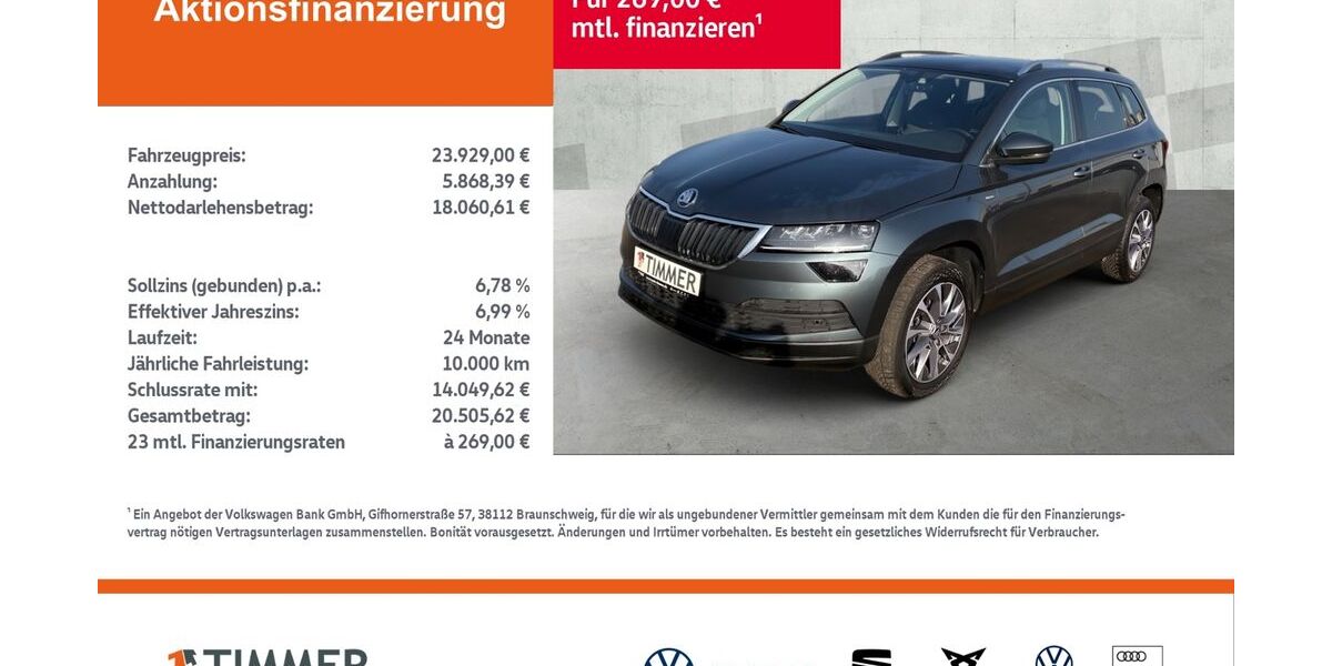 Skoda Karoq 72.903 km 23.929 &euro; Gronau 48599