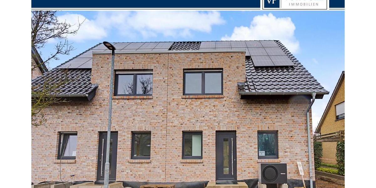 Modernes Familienglück: Energieeffiziente DHH mit PV, Wärmepumpe & Nebenkosten nur ca. 100 EUR mtl. - Doppelhaushälfte Neuenkirchen Neuenkirchen | Angebot:25008574