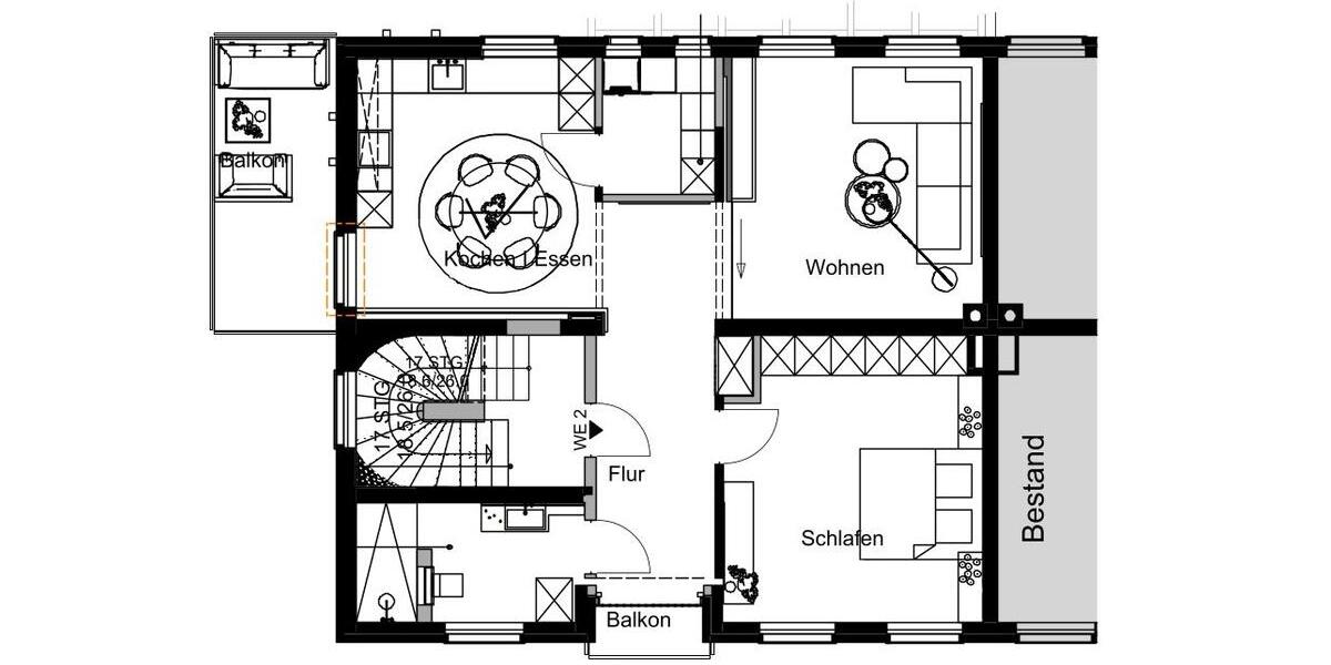 Etagenwohnung Rheine Altenrheine - 2 Zimmer, 83 m&sup2;, 1.050&euro; | Angebot:26085832