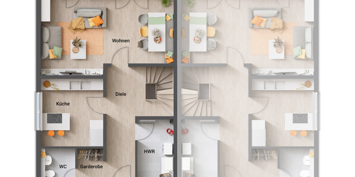 Doppelhaushälfte Greven - 4 Zimmer, 116 m&sup2;, 258.250&euro; | Angebot:25681197