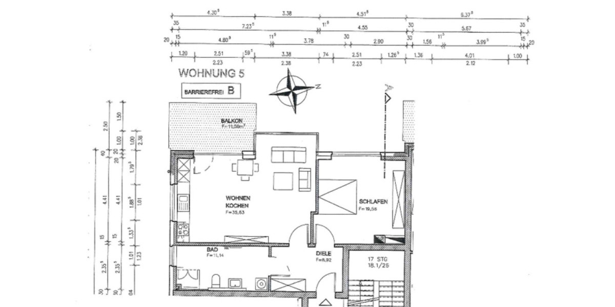 Etagenwohnung Rheine Altenrheine - 2 Zimmer, 78 m&sup2;, 990&euro; | Angebot:25838662