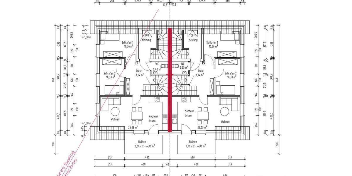 Etagenwohnung Heek - 4 Zimmer, 80 m&sup2;, 1.050&euro; | Angebot:27540801