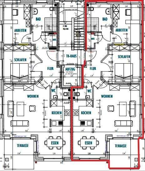 Etagenwohnung Ibbenbüren Stadt - 3 Zimmer, 87 m&sup2;, 1.135&euro; | Angebot:25670033